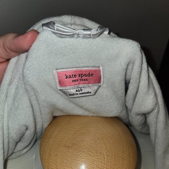 Kate Spade Polka Dot Robe NAVY - Picture 7 of 8